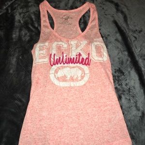 Ecko pink glitter tank top